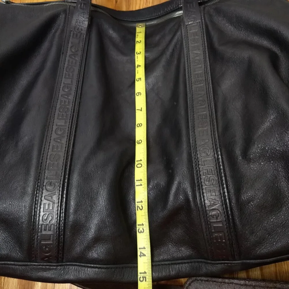 Rare Eagles Saquon Barkley Leather Bag Revisit Mitchell & Ness Travel Duffel